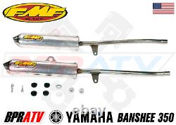 Yamaha Banshee 350 FMF Full Exhaust Fatty Pipes PowerCore 2 II Silencers Set Kit