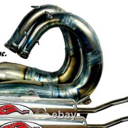 Yamaha Banshee 350 SLP Exhaust Pipes Intake Kit V-Force 4 Reeds Jet CNC Manifold