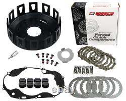 Yamaha Banshee 350 WISECO CNC Black Billet Clutch Basket Gasket & BPR Clutch Kit