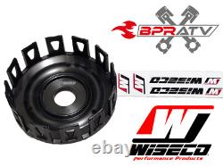 Yamaha Banshee 350 WISECO CNC Black Billet Clutch Basket Gasket & BPR Clutch Kit