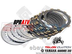 Yamaha Banshee 350 WISECO CNC Black Billet Clutch Basket Gasket & BPR Clutch Kit