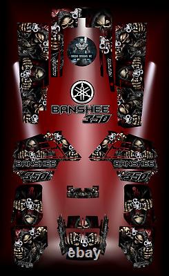 Yamaha Banshee 350 full graphics kit sticker decals