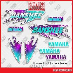 Yamaha Banshee 95 96 97 Purple Graphics Decals Stickers Custom Orders Contact Us