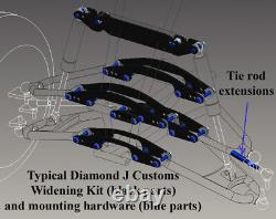 Yamaha Banshee A-arms & Shocks Widening & Lowering Kit