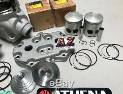 Yamaha Banshee Athena 400cc 68 Big Bore Cylinders Pistons Top Rebuild Head Domes