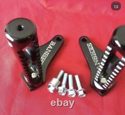 Yamaha Banshee Atv YFZ 350 Awesome Foot Pegs Black Anodized Made In US