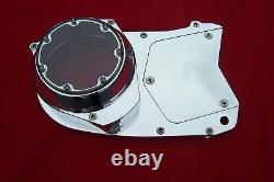 Yamaha Banshee Atv billet Stator Cover Lexan Lens polished made in USA plain