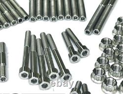 Yamaha Banshee Case Studs Bolts TITANIUM Top Bottom End Stud Bolt Nut Kit Set