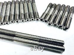 Yamaha Banshee Case Studs Bolts TITANIUM Top Bottom End Stud Bolt Nut Kit Set