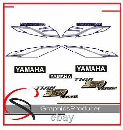 Yamaha Banshee Decals 2002 Blue Model Stickers Full Set Graphics For OEM Fenders