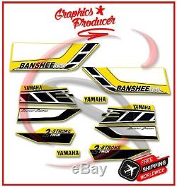 Yamaha Banshee Decals 2006 350 Twin Model Graphics For OEM Fender Yellow Sticker