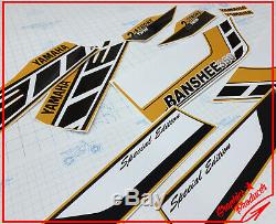 Yamaha Banshee Decals 2006 350 Twin Model Graphics For OEM Fender Yellow Sticker