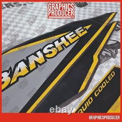 Yamaha Banshee Decals Graphics 1998 Grey And Yellow Reproduction Design Full Set