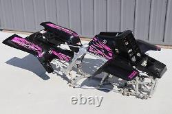 Yamaha Banshee Fenders + Gas Tank Plastic + Grill + Graphics Black Pink