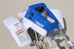 Yamaha Banshee Fenders + Gas Tank Plastic Grill Graphics White Light Blue 1988
