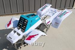 Yamaha Banshee Fenders + Gas Tank Plastic + Grill + Graphics White + Teal 1992