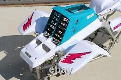 Yamaha Banshee Fenders + Gas Tank Plastic + Grill + Graphics White + Teal 1992