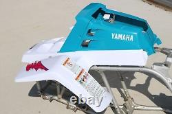 Yamaha Banshee Fenders + Gas Tank Plastic + Grill + Graphics White + Teal 1992