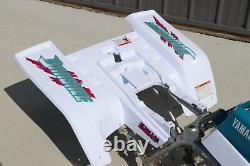 Yamaha Banshee Fenders + Gas Tank Plastic + Grill + Graphics White + Teal 1992