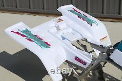 Yamaha Banshee Fenders + Gas Tank Plastic + Grill + Graphics White + Teal 1992