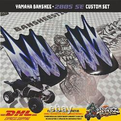 Yamaha Banshee Full Graphics Decals Kit 2005 SE THIN AND HIGH GLOSS NEW UPDATE