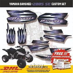 Yamaha Banshee Full Graphics Decals Kit 2005 SE THIN AND HIGH GLOSS NEW UPDATE