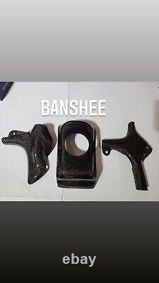 Yamaha Banshee Gas Tank Cover + Frame Guard Real carbon Fiber set