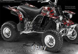 Yamaha Banshee Graphics Decals Kit The Freak Show For White Parts Blue Accent