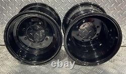 Yamaha Banshee Raptor Yfz Yfz450r 450r ATV FRONT REAR WHEELS BLACK 9x8 & 10x5