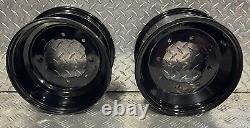 Yamaha Banshee Raptor Yfz Yfz450r 450r ATV FRONT REAR WHEELS BLACK 9x8 & 10x5