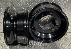 Yamaha Banshee Raptor Yfz Yfz450r 450r ATV FRONT REAR WHEELS BLACK 9x8 & 10x5