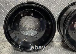 Yamaha Banshee Raptor Yfz Yfz450r 450r ATV FRONT REAR WHEELS BLACK 9x8 & 10x5