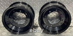Yamaha Banshee Raptor Yfz Yfz450r 450r ATV FRONT REAR WHEELS BLACK 9x8 & 10x5