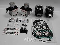 Yamaha Banshee YFZ350 STD 64mm Cylinders Wiseco Pistons Complete set Gasket kit