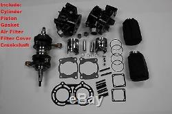 Yamaha Banshee Yfz350 Cylinder Piston Gaske Crankshaft Filter +cover