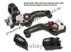 Yamaha Banshee Yfz 350 F4 Shorty Asv Clutch And Brake Levers Black Kit