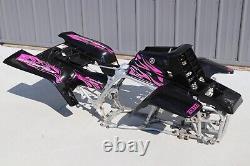 Yamaha Banshee fenders + gas tank plastic + grill + graphics BLACK PINK