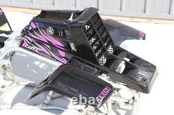 Yamaha Banshee fenders + gas tank plastic + grill + graphics BLACK PINK