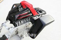 Yamaha Banshee fenders + gas tank plastic grill + graphics BLACK RED 2003