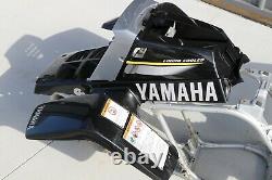 Yamaha Banshee fenders + gas tank plastic grill + graphics BLACK WHITE 2002