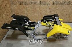 Yamaha Banshee fenders + gas tank plastic + grill + graphics BLACK & YELLOW 2003
