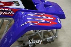 Yamaha Banshee fenders + gas tank plastic + grill + graphics RED WHITE BLUE 2010