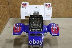 Yamaha Banshee fenders + gas tank plastic + grill + graphics RED WHITE BLUE 2010