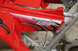 Yamaha Banshee fenders + gas tank plastic + grill + graphics WHITE & RED 2009
