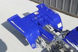 Yamaha Banshee fenders + gas tank plastic + rad cover grill + graphics BLUE 2005