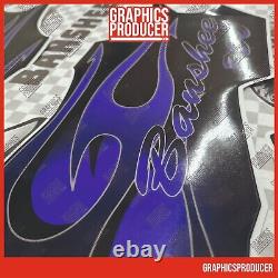 Yamaha Blaster & Banshee 350 Decals 2006 Black And Purple Full Kit Graphics