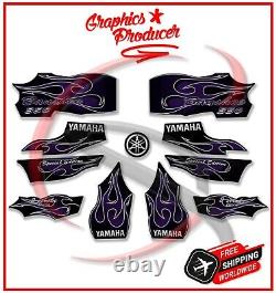 Yamaha Blaster & Banshee 350 Decals 2006 Black And Purple Full Kit Graphics