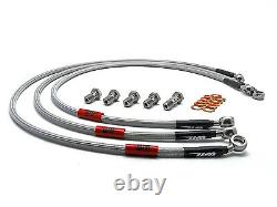 Yamaha YFZ350 Banshee Quad 89-03 Wezmoto Full Length Race Braided Brake Lines