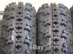 Yamaha Yfz 350 Banshee Quadking Sport Atv Tires (4 Tires) 21x7-10, 20x10-9