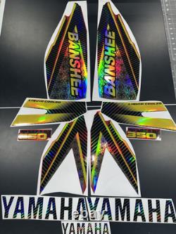 Yamaha banshee full graphics decals kit 1999 THICK AND HIGH GLOSS HOLOGRAPHIC